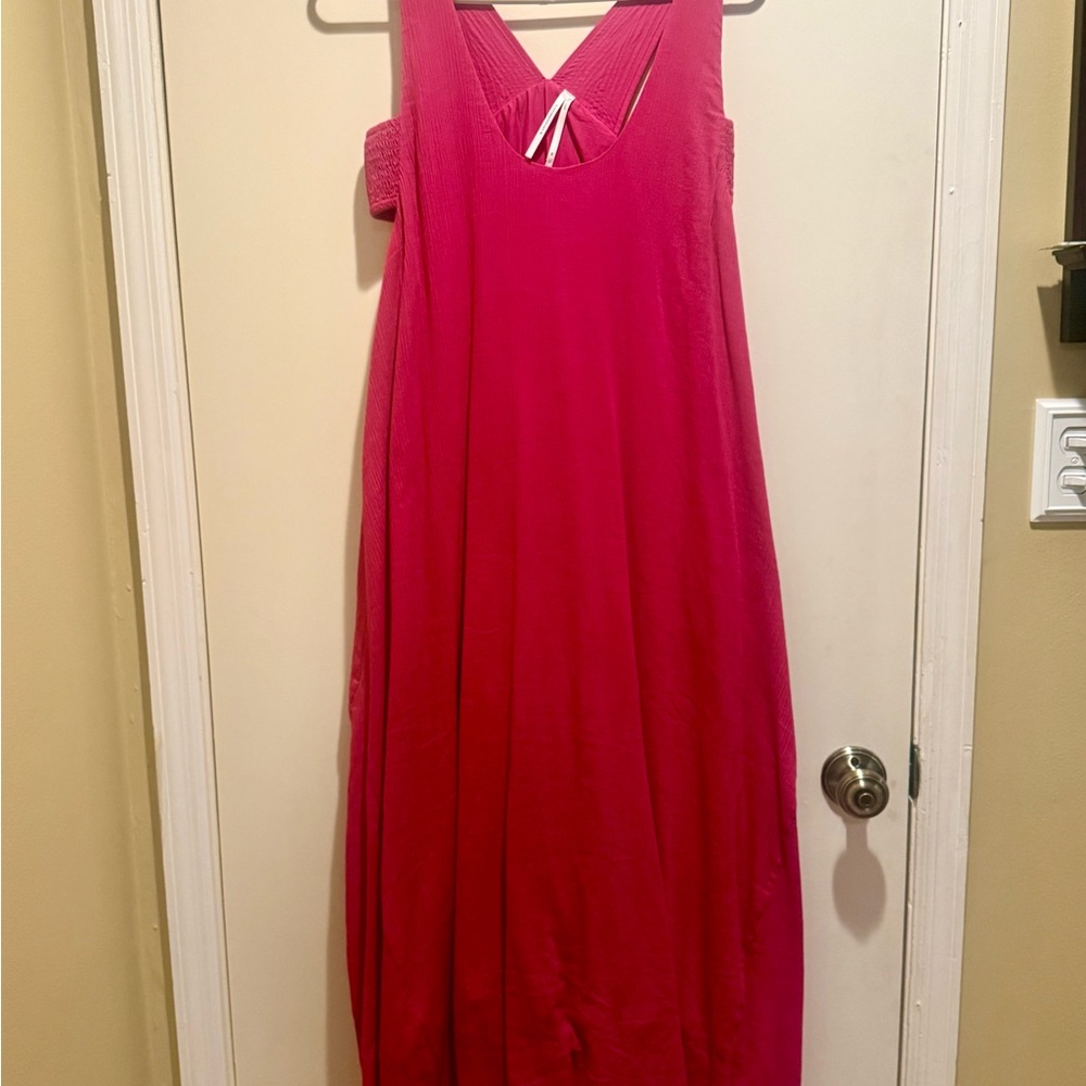 Anthropologie Vibrant Pink Sundress